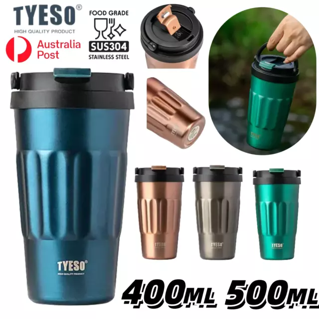 Tyeso Travel Mug Coffee Cup Stainless Steel Vacuum Insulated Thermal Water Flask