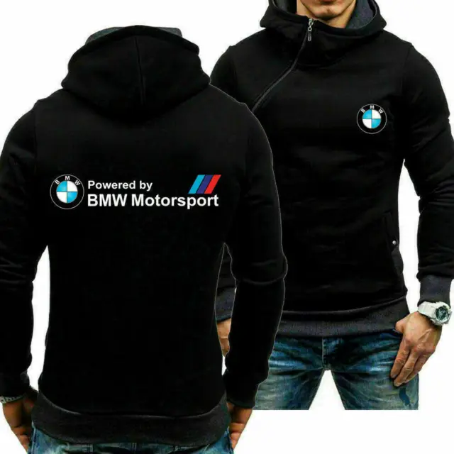 BMW Logo Print Herrenjacke Herren Hoodie Sport Casual Herrenjacke Sweatshirt DE