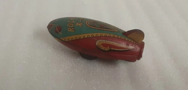 Original MASUDAYA Rocket X-6 Space Japan 1952 tin toy