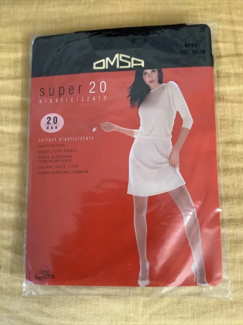 Awesome COUTURE Perfectly Sheer Through 10 Denier Pantyhose Tights Medium  Black