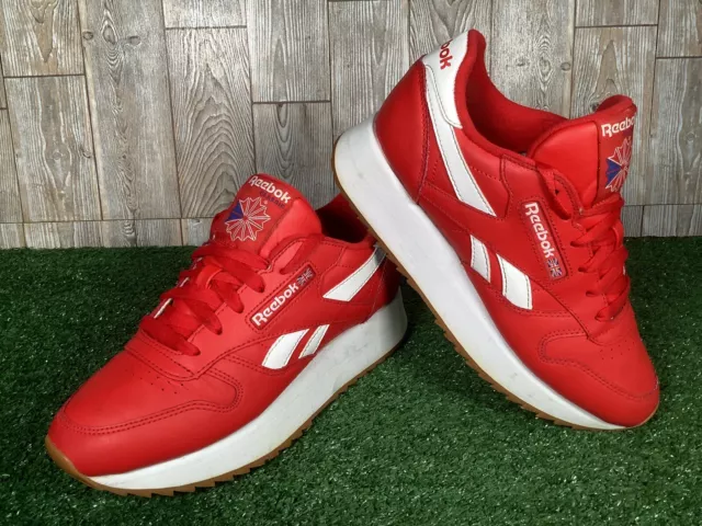 Reebok Classic Trainers - Wedge Style - UK Size 5 / Eur Size 38 - Red & White