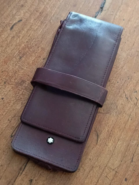 Montblanc Leather Pouch in Burgundy from 1950'