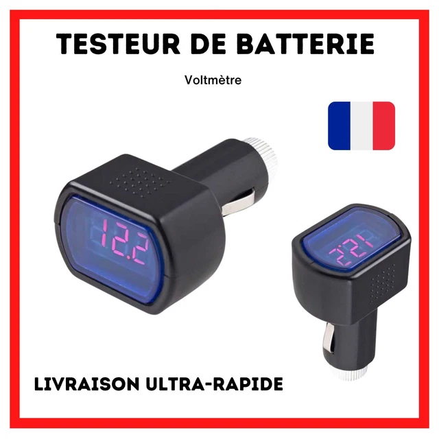 Giantdeer Voltmètre Moto 12V/24V - Lot De 2, écran LED Couleur étanche, Pour Voiture, Camion, Bateau - Surveillance Batterie
