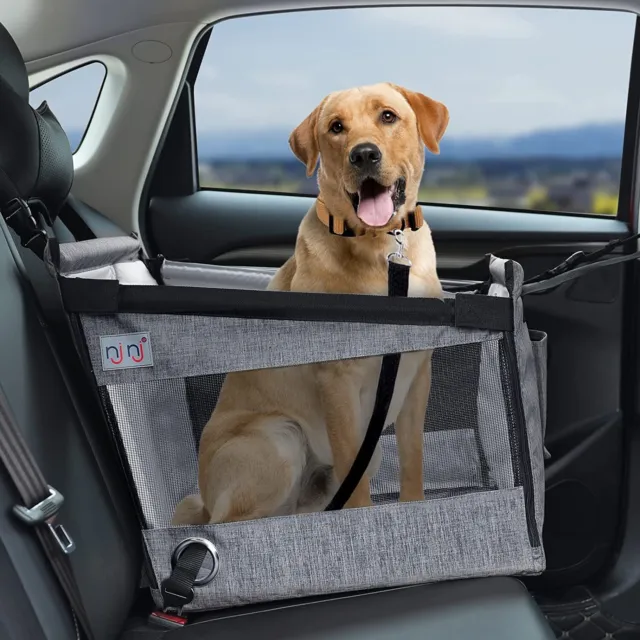 Seggiolino auto per cani da viaggio con cuscinetto impermeabile, mezzo sedile amaca cane, imbracatura H
