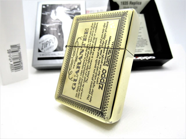Guarantee 1935 Replica Brass ZIPPO 2020 MIB Rare