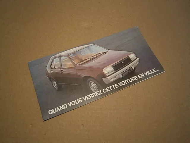 Catalogue  pub auto prospectus Renault R14