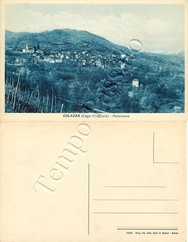 Cartolina di Colazza, panorama - Novara