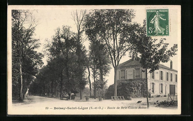 CPA Boissy-Saint-Léger, Route de Brie-Comte-Obert