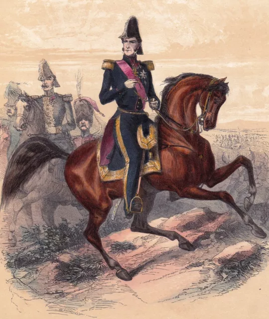 Léopold Ier Roi des Belges Belgique Saxe-Cobourg Gotha Leopold I van België 1845