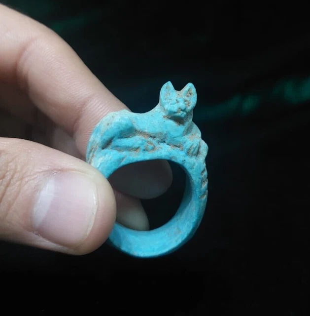 Egyptian Ring Anubis Statue Rare Ancient Egyptian Antiques Pharaonic Antique BC