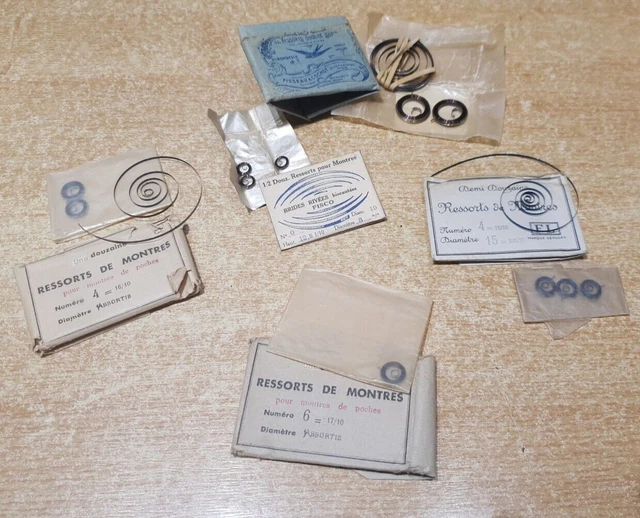 Lot De Pièces D'horlogerie De Précision Divers - Ressorts, Rouages, Occasion Vendu En L'état N°71