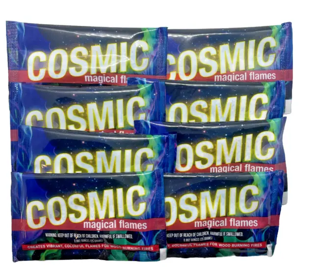 8 Paquetes de Llamas Mágicas Paquetes de Color Fuego Cósmico NUEVOS para Uso Exterior