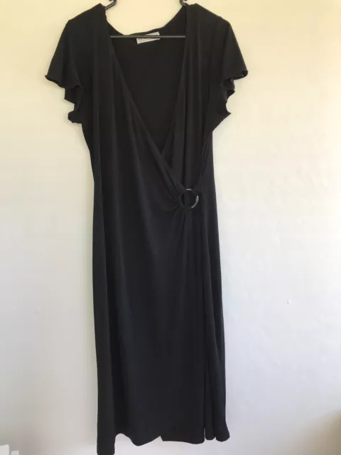 Le Secret Black Dress Sz 14 Ladies Made In Australia Quality Wardrobe Piece