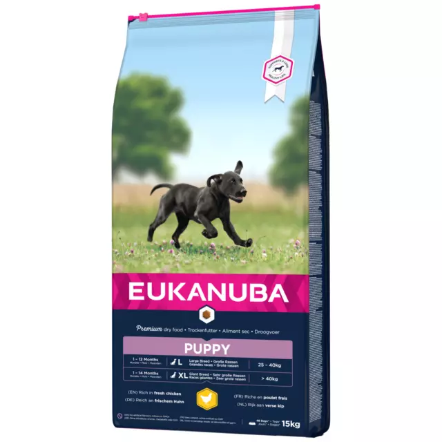 Eukanuba Chiot Grande Race au Poulet 15kg