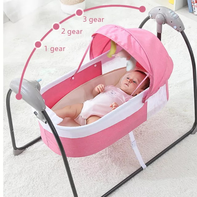 Elektrische Babywippe Babybett Wiege Babyschaukel Automatische Babywiege Wippen