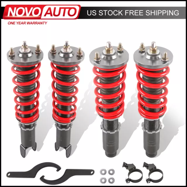 Full Coilovers Shock Strut For Honda Civic EK EJ EM Acura Integra Adjustable New Full Coilovers Shock Strut For Honda Civic EK EJ EM Acura Integra Adjustable New