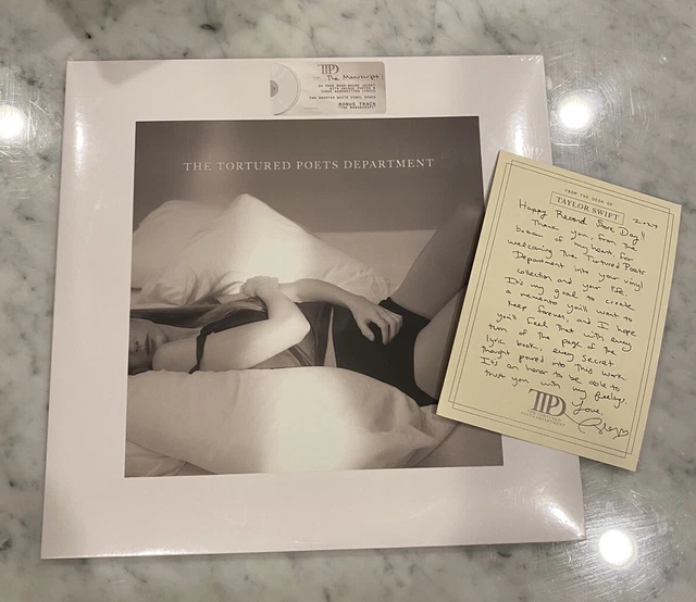 2025 RSD TAYLOR Swift The Tortured Poets Department Vinile Manoscritto