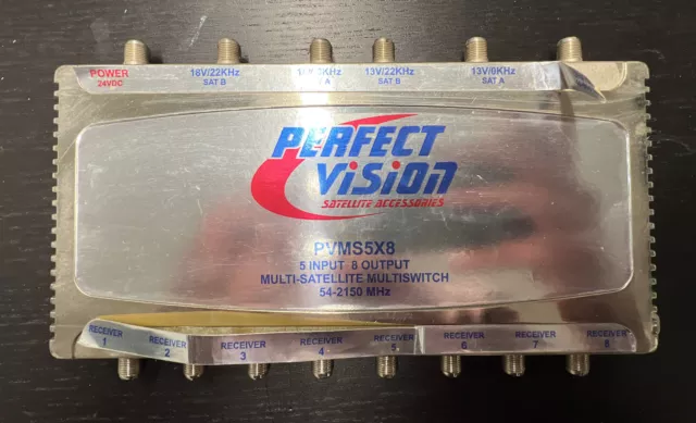 Perfect Vision PVMS5X8 Outdoor Satellite Multiswitch  54-2150 MHz