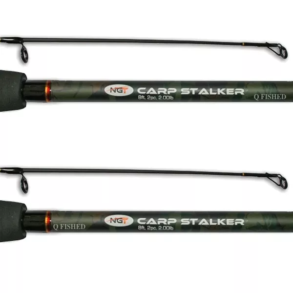8FT CARP STALKER Fishing Rod In Camo + Camo 60 Carp Runner Reel Combo Ngt  Tackle £37.95 - PicClick UK