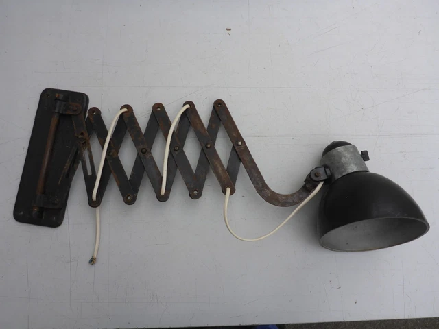 Lampe Marine Extensible à Ciseaux – Métal Laiton Brillant Doré (Reproduction Antique)