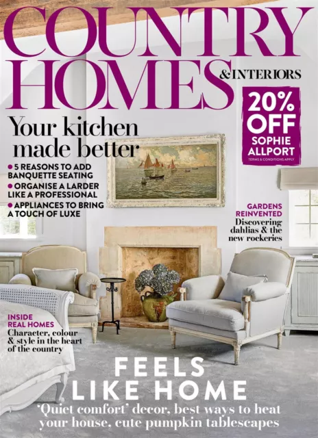 Country Homes & Interiors Magazine October 2023 ~ New ~