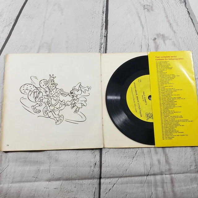 DISNEYLAND RECORD & Book Walt Disneys Story Of Mickey Mouse, Brave