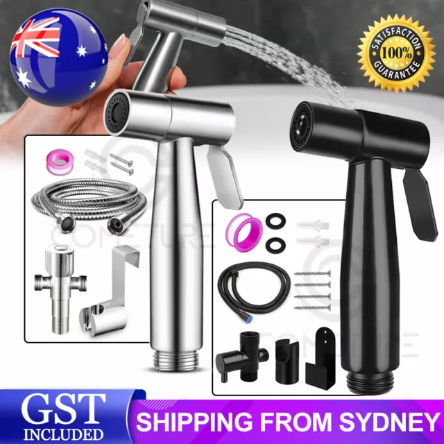 Stainless Steel Handheld Douche Bidet Toilet Spray Shower Shattaf Diverter Kit A