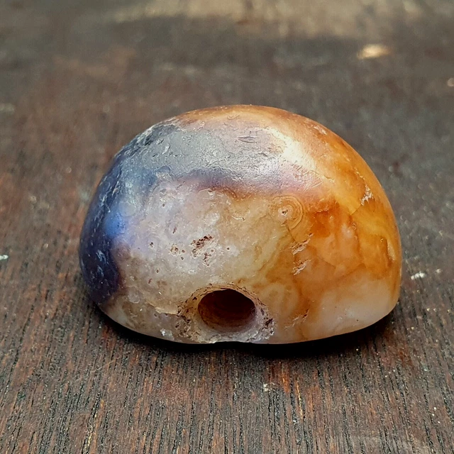 Antique Ancient Old Himalayan Indo Tibetan AGATE Bead