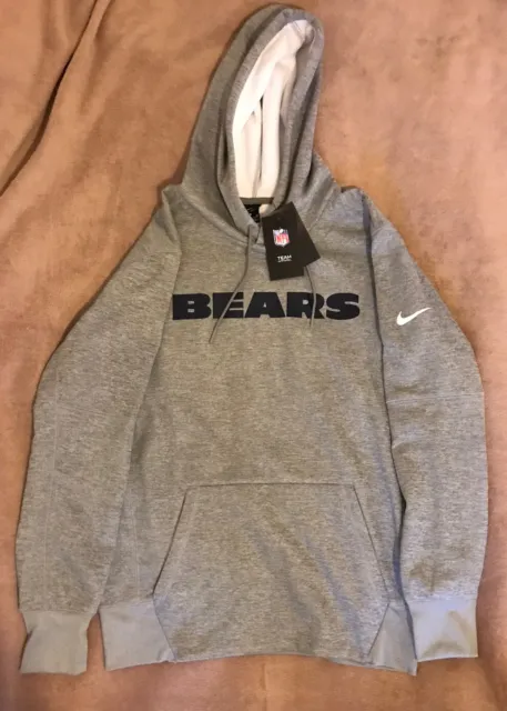 Chicago Bears NFL Hoodie (Size M) Men's Nike Wordmark Hoodie - New