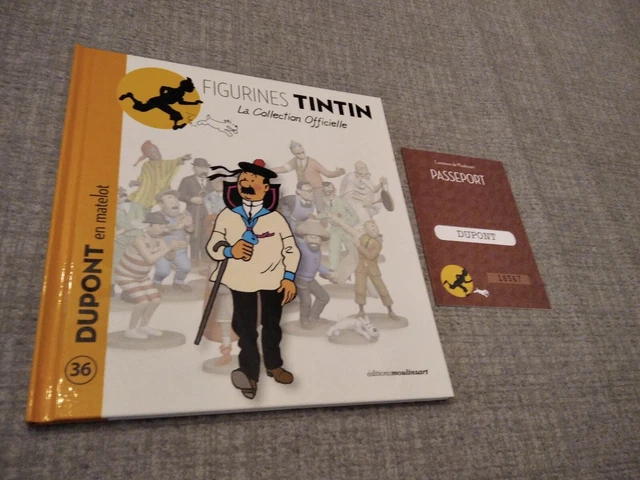 Figurine Tintin - #36 Dupond en maillot avec certificat