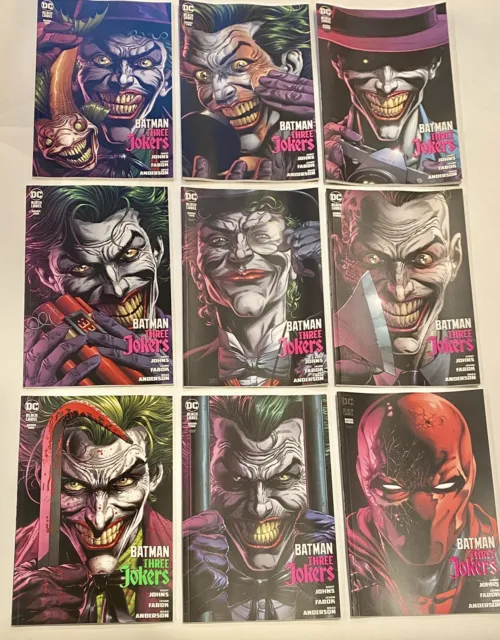 COMIC BOOK LOT Batman Three Jokers- Varients - 9 Books Total. DC 2020 CGC Ready