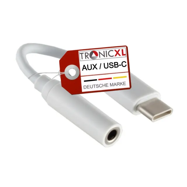 USB-C Adapter 3,5mm Klinke Buchse Klinkenbuchse AUX 4 Pin pol Audio + Mikrofon