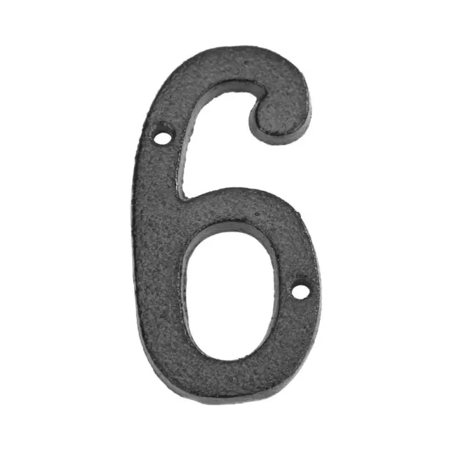 Metal Digital Number Cast Iron House Sign Doorplate DIY Cafe Wall Decor (6)