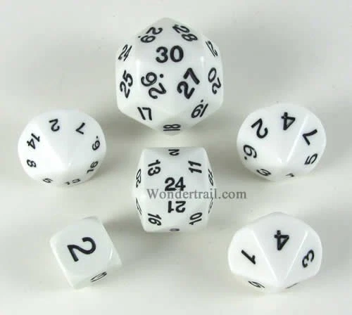 Koplow Games White Special Who Knew 6 Dice Set (US IMPORT)