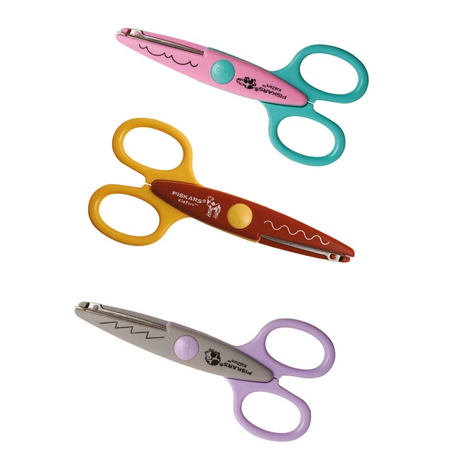 FISKARS® Kinderschere Zootiere 3 verschiedene Farben 13,0 cm