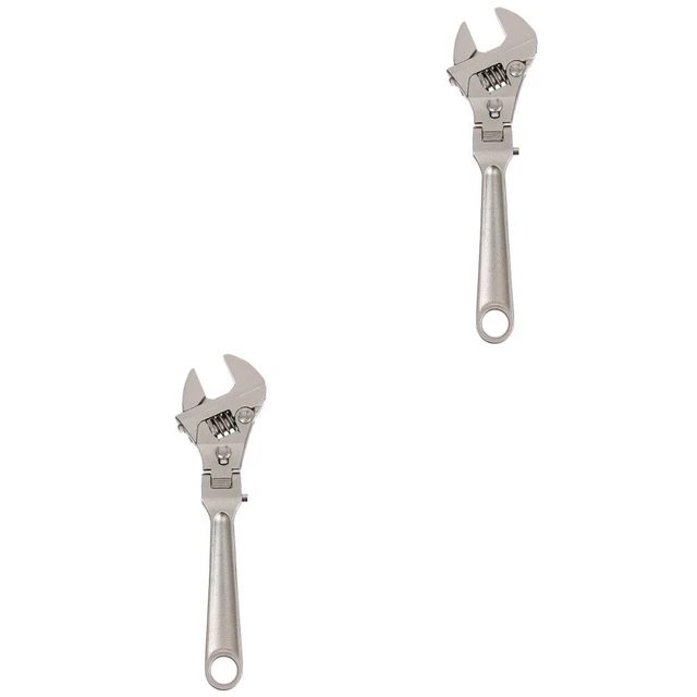 2 pz Chiave Acciaio Cromo-molibdeno Hotfix Strumento Presa Cricchetto Argento