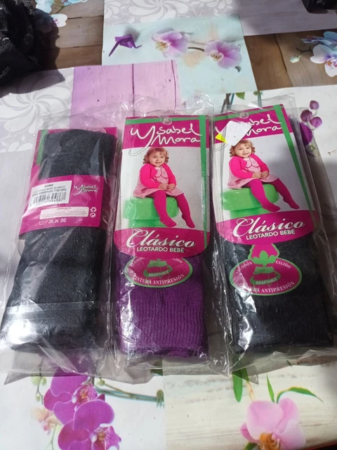 Lot De 3 Collants Bebe Mixte T 12 Mois