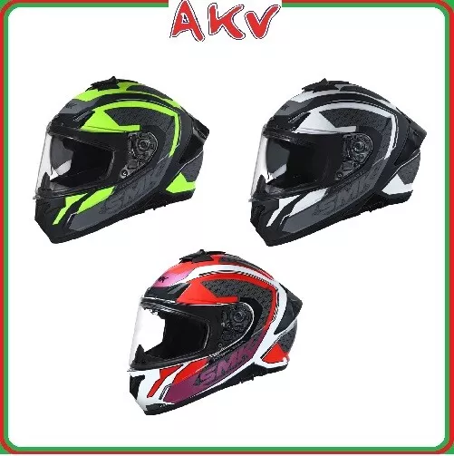 Casco Integrale Smk Typhoon Rd1 Doppia Visiera Scelta Di Colorazione E Taglia