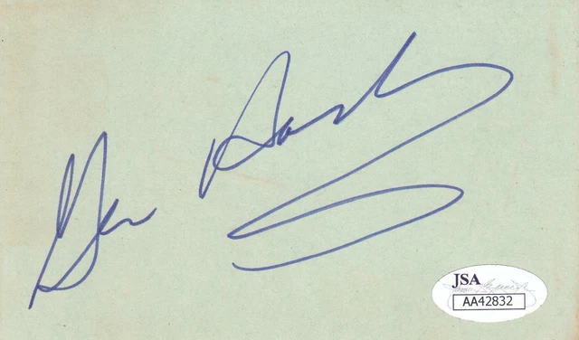GENE HACKMAN Signed 3x5 Index Card Actor/The French Connection  JSA AA42832