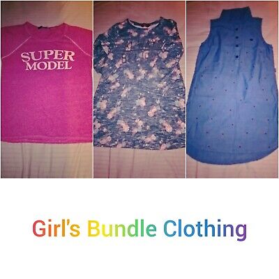 Girl's Summer Clothing Bundle Age 7/8 top/t-shirt/Tee/dress River Island YD H&M