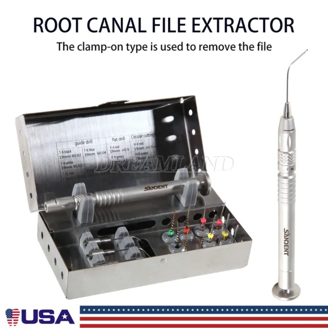 Dental Endo Root Canal Files Extractor Endodontic Broken File Removal System Kit
