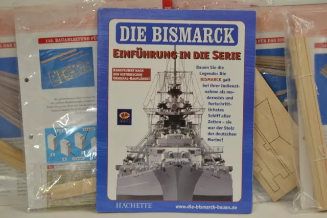 Hachette Holz Bismarck Schlachtschiff Modellbau Holzteile aussuchen aus 1 - 140