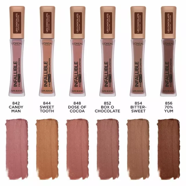 L'Oreal Liquid Lipstick Infallible Pro Matte Les Chocolats  ~ Choose Your Shade!