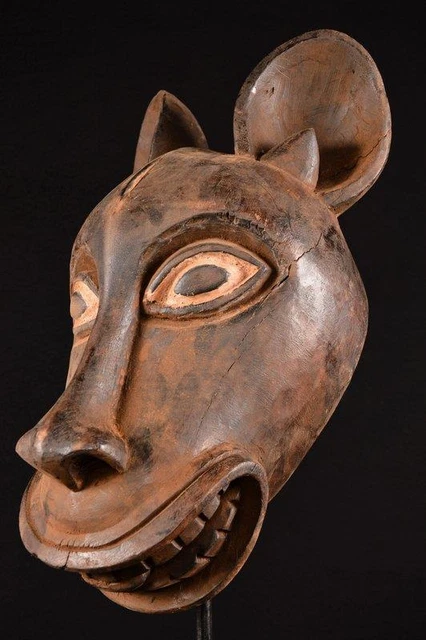 21320 African Old Bamileke Helmet Mask/Helmet Mask Cameroon