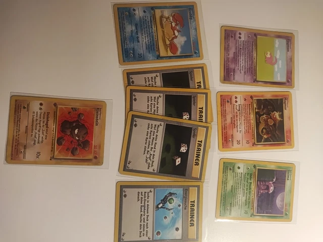Pokemon Karte Card Fossil 1. Edition Sammlung Magmar Sleima Krabby Flegmon Wotc