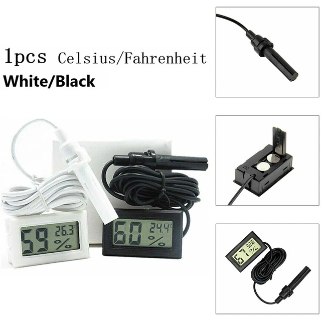 Mini thermomètre LCD facile à utiliser hygromètre température humidité comp