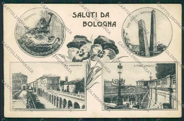 Bologna City Saluti de FOLDA postcard QQ9016