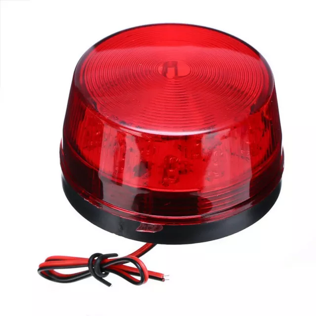 Round Beacon Light 12V LED Car Flashing Lights Roof Emergency Alarm Strobe Lamp