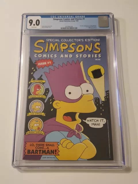 1993 Simpsons Comics And Stories #1 1st Appearance Of The Simpsons CGC 9.0