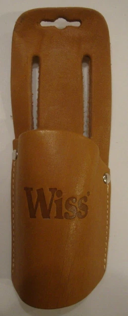 Wiss 100% Leather Aviation Tin Snip Holder Pouch Pocket EXCELLENT